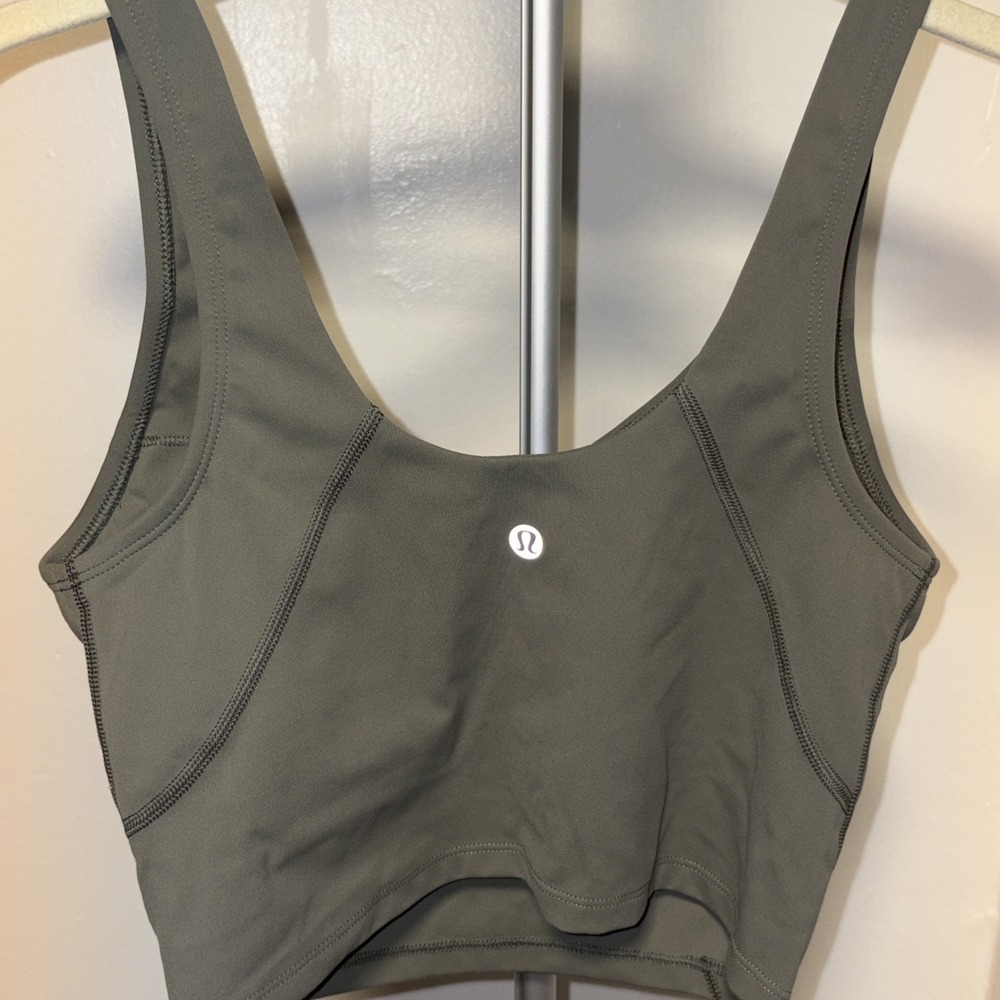 Lululemon Align Tank Top Size 8 Olive Green
